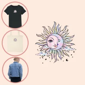 Kleding transfer Purple Moon Sun