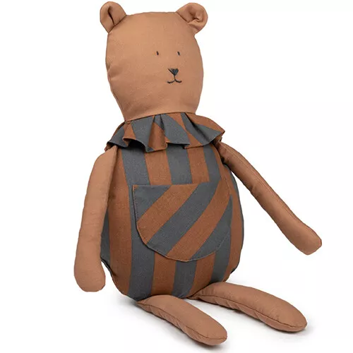 nobodinoz knuffelbeer majestic - blue - 53 cm