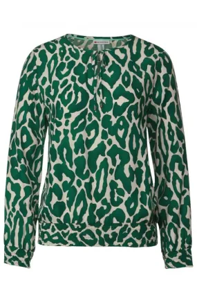 Street One blousetop met panterprint